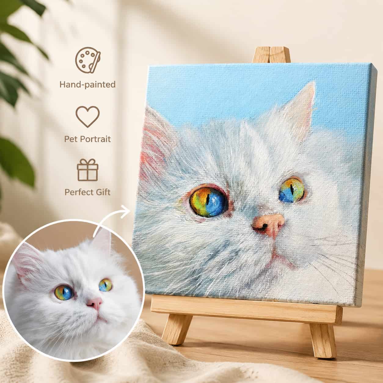 Custom Pet Portrait Oil Painting