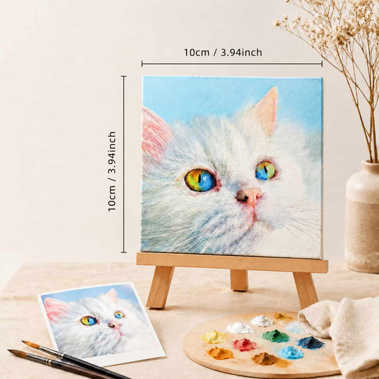 Custom Hand-Painted Pet Portrait Oil Painting