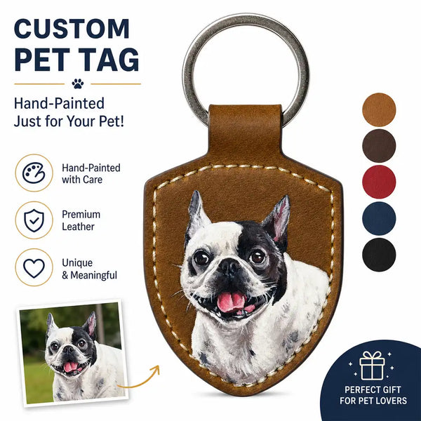 Custom Hand-Painted Pet Tag
