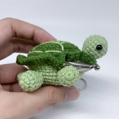 Crochet Turtle Coin Purse