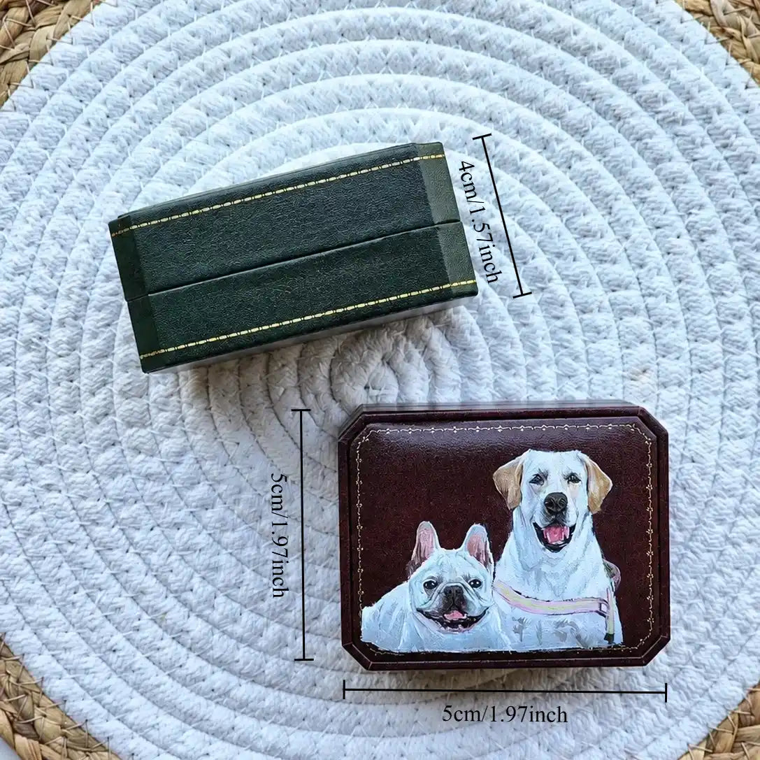 Custom Pet Portrait Ring Box