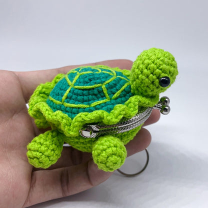 Crochet Turtle Coin Purse