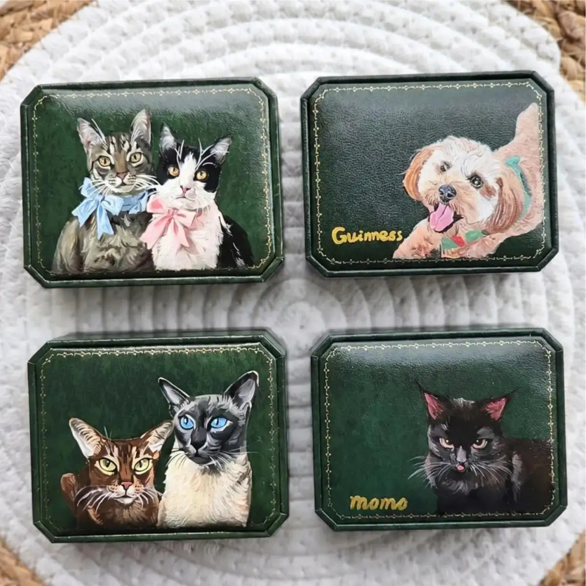 Custom Pet Portrait Ring Box