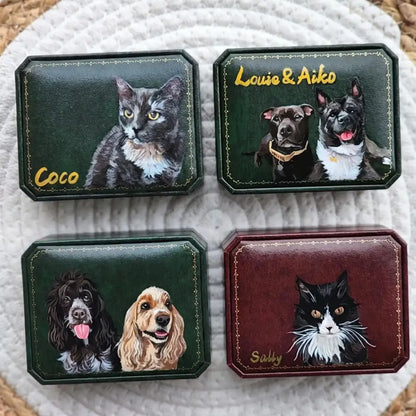 Custom Pet Portrait Ring Box
