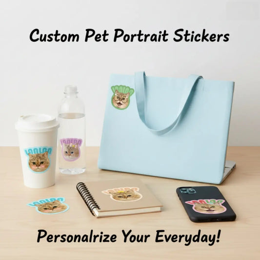 Custom Pet Portrait Stickers